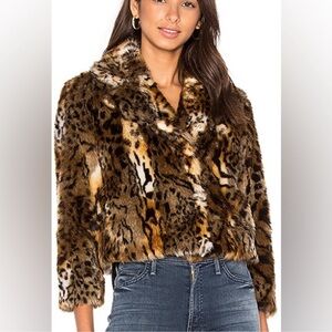 Mother Denim Leopard Coat